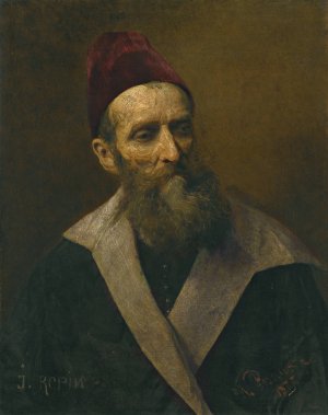 Portrait of a man by Ilya Efimovich Repin Oil Painting