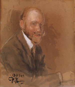 Portrait of Prince Vladimir Baryatinsky by Ilya Efimovich Repin Oil Painting