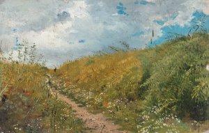 Road Through A Dell by Ilya Efimovich Repin Oil Painting