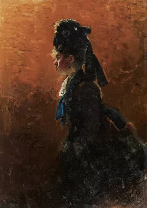 Study For A Parisian Cafe Oil painting by Ilya Efimovich Repin