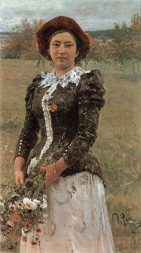 Autumn Bouquet by Ilya Repin - Hand-Painted Oil Painting Reproduction