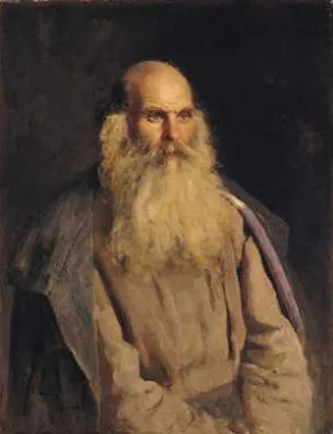 Study of an Old Man by Ilya Repin Oil Painting