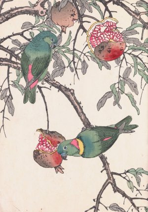 Keinen kacho gafu, Pl.03 by Imao Keinen Oil Painting