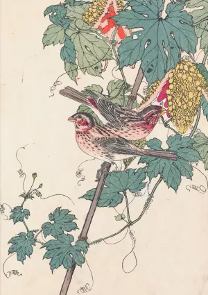 Keinen kacho gafu, Pl.10 Oil painting by Imao Keinen