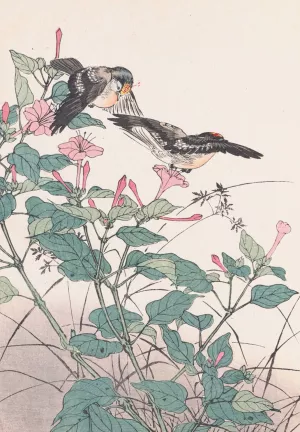 Keinen kacho gafu, Pl.23 Oil painting by Imao Keinen
