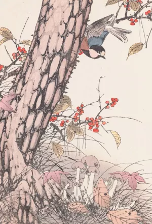 Keinen kacho gafu, Pl.35 by Imao Keinen Oil Painting