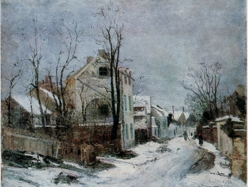 Winter in Barbizon also known as Iarna la Barbizon by Ion Andreescu - Hand-Painted Oil Painting Reproduction