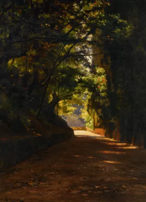 Country Road by Losif Evstafevich Krachkovsky Oil Painting