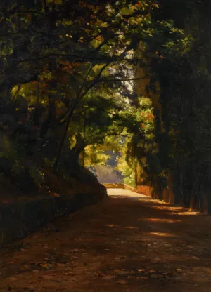 Country Road Oil painting by Losif Evstafevich Krachkovsky
