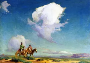 Navajo Travelers by Ira Diamond Gerald Cassidy - Oil Painting Reproduction