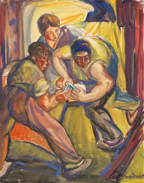 The Blacksmith, Chinon, France  by Irene Weir - Hand-Painted Oil Painting Reproduction