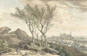 Gezicht op het kasteel van Bentheim by Isaac De Moucheron Oil Painting