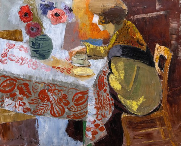 Main Product Photo of Breakfast  Painting by Isaac Grunewald