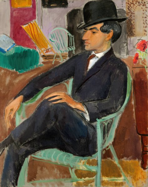 Main Product Photo of Jules Pascin, Artist  Painting by Isaac Grunewald