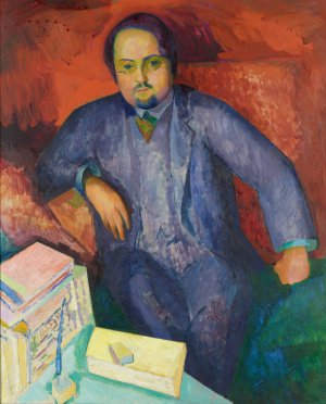 Portrait of Ludvig Nordstrom by Isaac Grunewald Oil Painting