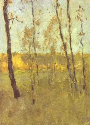 Autumn. Study by Isaac Ilich Levitan Oil Painting