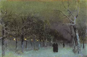 Boulevard in the Evening painting by Isaac Ilich Levitan