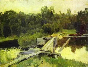 By the Whirlpool. Study by Isaac Ilich Levitan - Oil Painting Reproduction