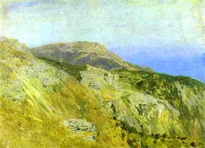 Corniche, Southern France. Sketch painting by Isaac Ilich Levitan