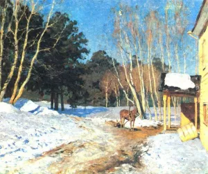 March by Isaac Ilich Levitan Oil Painting