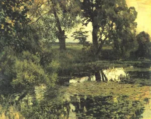 Overgrown Pond Oil painting by Isaac Ilich Levitan