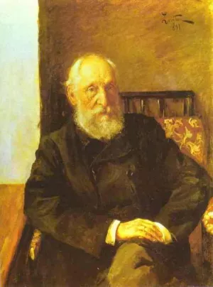 Portrait of Nikolay Panafidin by Isaac Ilich Levitan Oil Painting