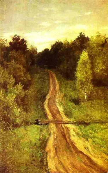 Road by Isaac Ilich Levitan - Hand-Painted Oil Painting Reproduction