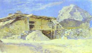 Saklia in Alupka Study by Isaac Ilich Levitan Oil Painting