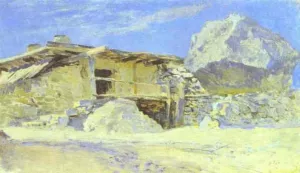 Saklia in Alupka Study by Isaac Ilich Levitan - Oil Painting Reproduction