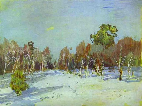 Main Product Photo of Snowbound Garden Painting by Isaac Ilich Levitan