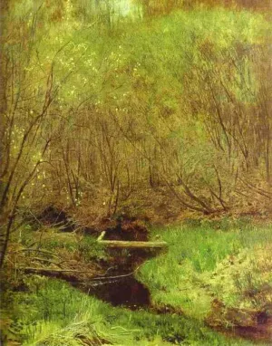 Spring in the Forest by Isaac Ilich Levitan Oil Painting