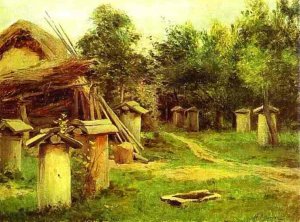 The Apiary by Isaac Ilich Levitan Oil Painting