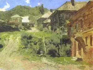 View in Plios. Study by Isaac Ilich Levitan Oil Painting