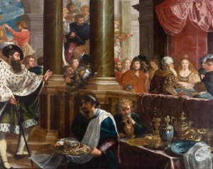 A Feast by Isaac Isaacsz Oil Painting