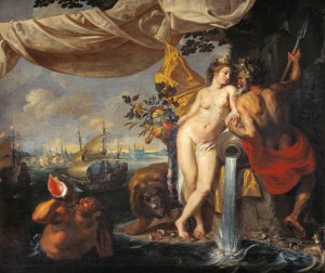 Allegory of the Sound by Isaac Isaacsz Oil Painting