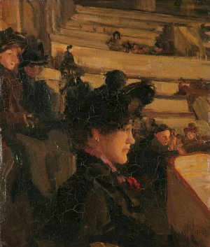 At the Theatre by Isaac Israels Oil Painting