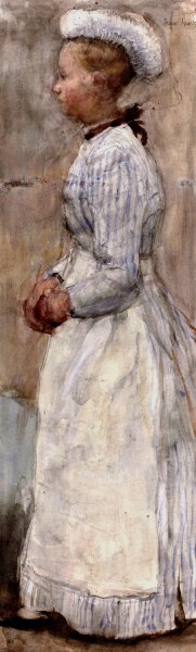 Dienstmeisje by Isaac Israels Oil Painting