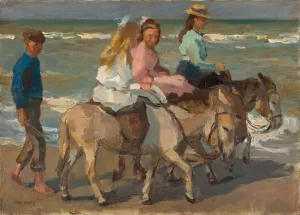 Donkey riding by Isaac Israels Oil Painting