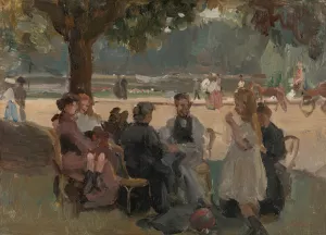 In the Bois de Boulogne near Paris Oil painting by Isaac Israels