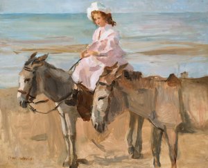 On Scheveningen beach by Isaac Israels Oil Painting