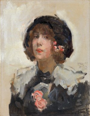Portrait of a Woman by Isaac Israels Oil Painting