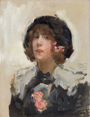 Portrait of a Woman by Isaac Israels Oil Painting