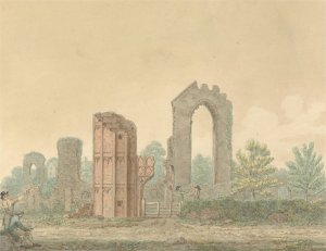 Leiston Abbey, Suffolk Oil painting by Isaac Johnson