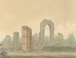Leiston Abbey, Suffolk by Isaac Johnson Oil Painting