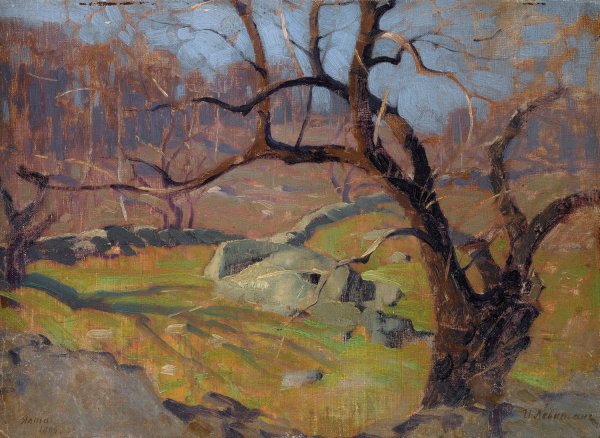 View Near Yalta  by Isaac Levitan - Hand-Painted Oil Painting Reproduction