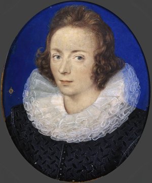 Portrait of a Young Gentleman Oil painting by Isaac Oliver