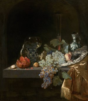 Sumptuous Still Life by Isaac Van Kipshaven Oil Painting