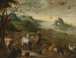 God Creating The Animals Of The World by Isaac Van Oosten Oil Painting