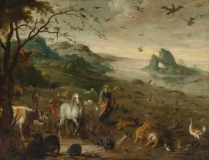 God Creating The Animals Of The World by Isaac Van Oosten Oil Painting