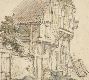 Boerenhuis by Isaac Van Ostade Oil Painting